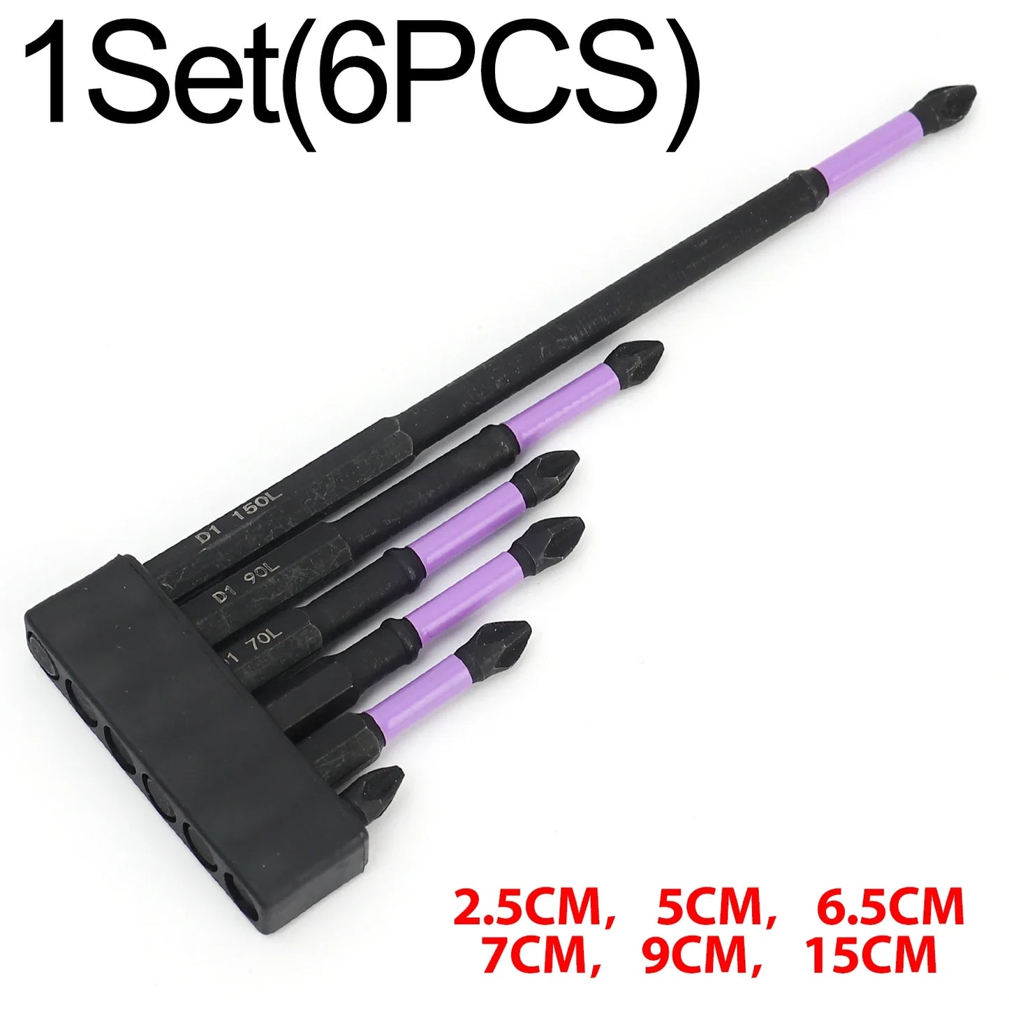 Magnetische Stoßfeste Phillips Bits Sets für Bohrmaschinen – Diverse Längen