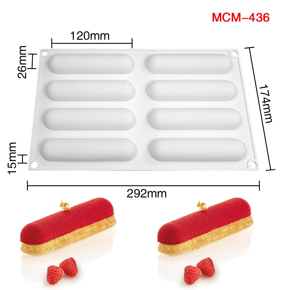 Ovale Silikon Mousse Kuchenform für hausgemachte Desserts