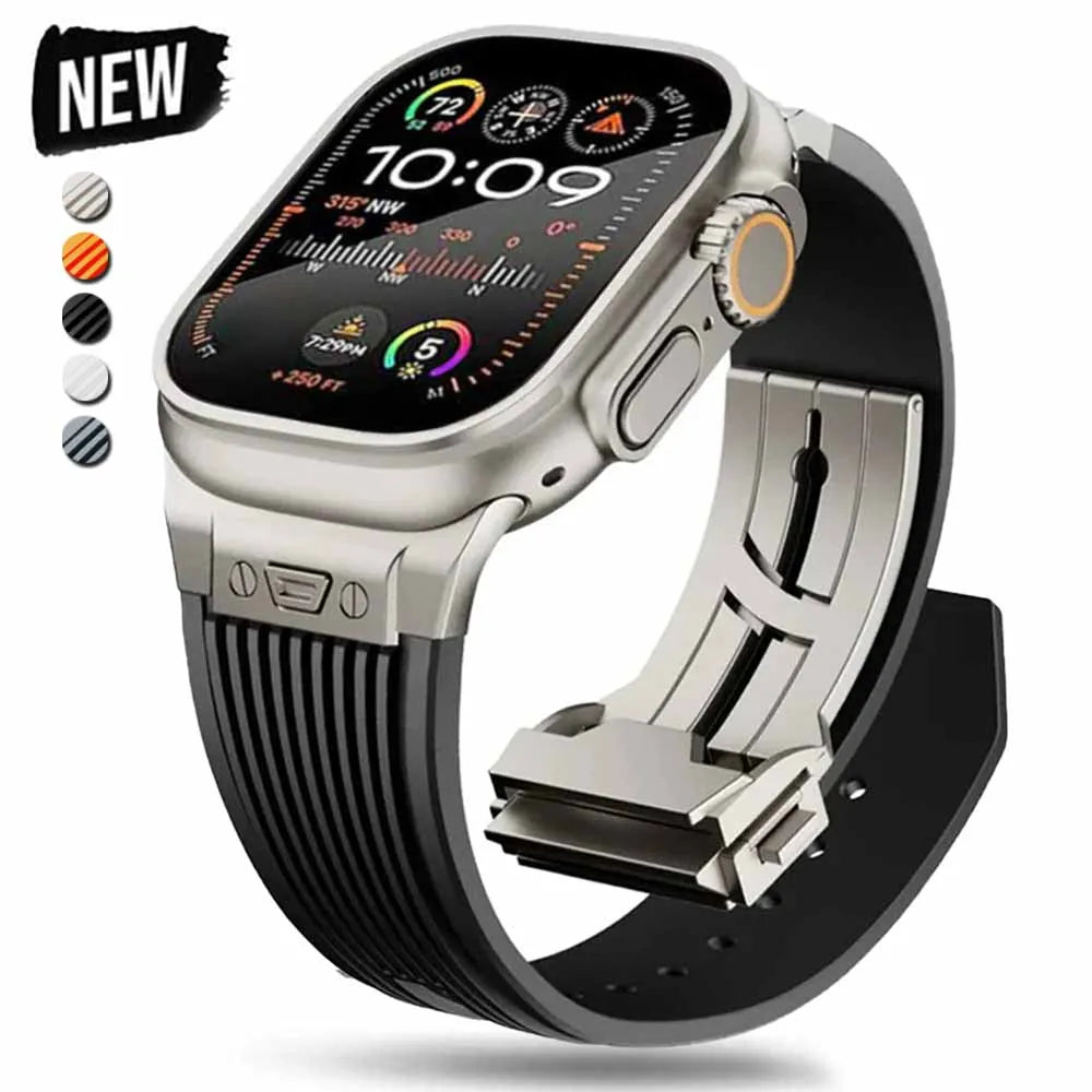 Sport-Silikonarmband für Apple Watch Ultra und Serie 11, 49 46 45 44 mm-Yabubest - Home & More