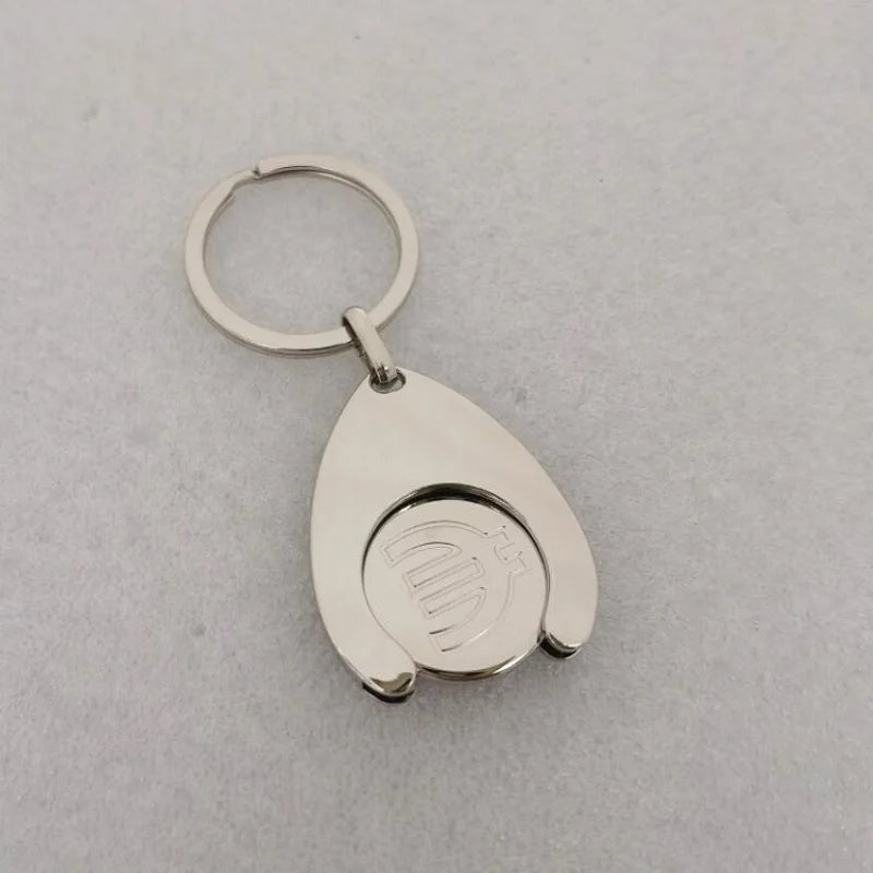 23mm Metall Einkaufswagen Münzhalter Schlüsselanhänger Karren Token