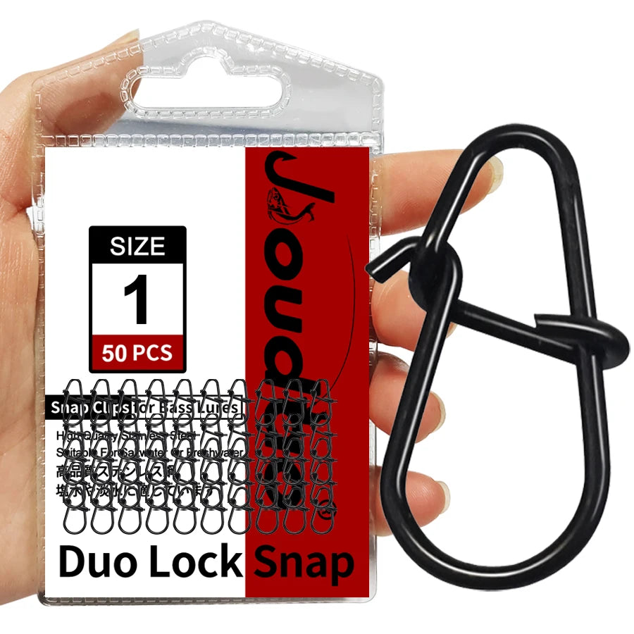 50 Stück Edelstahl Angel Snaps Duo Lock für schnelles Wechseln