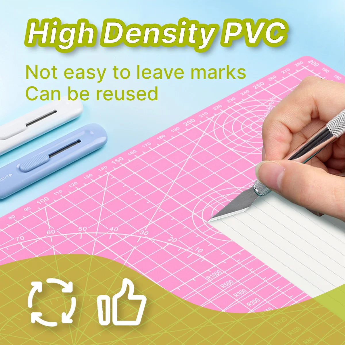 A3 A4 Schneidematte mit Graduierungen antistatisch für Werkbank Heimwerker