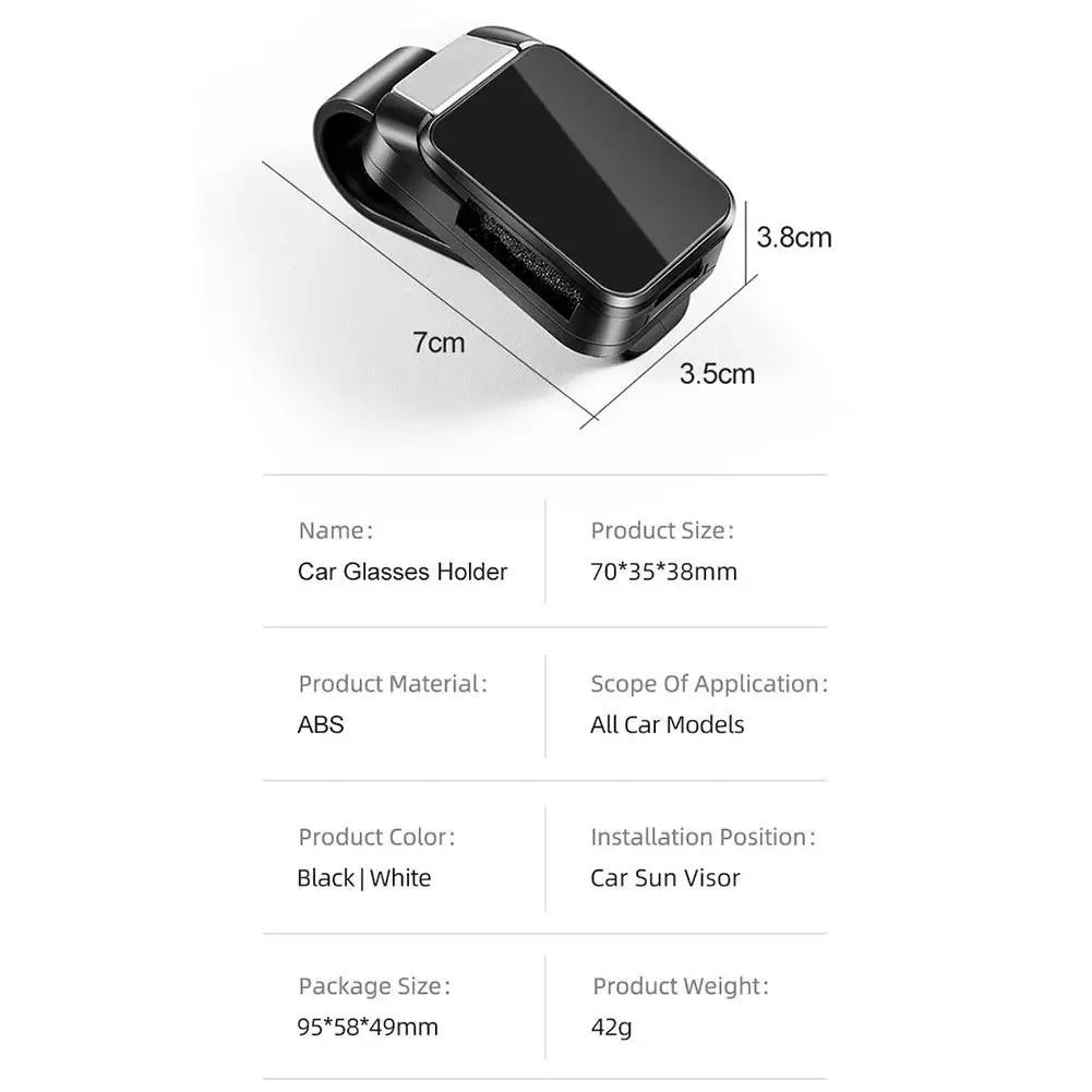 Auto Brillenhalter für Sonnenblende – sichere Aufbewahrung