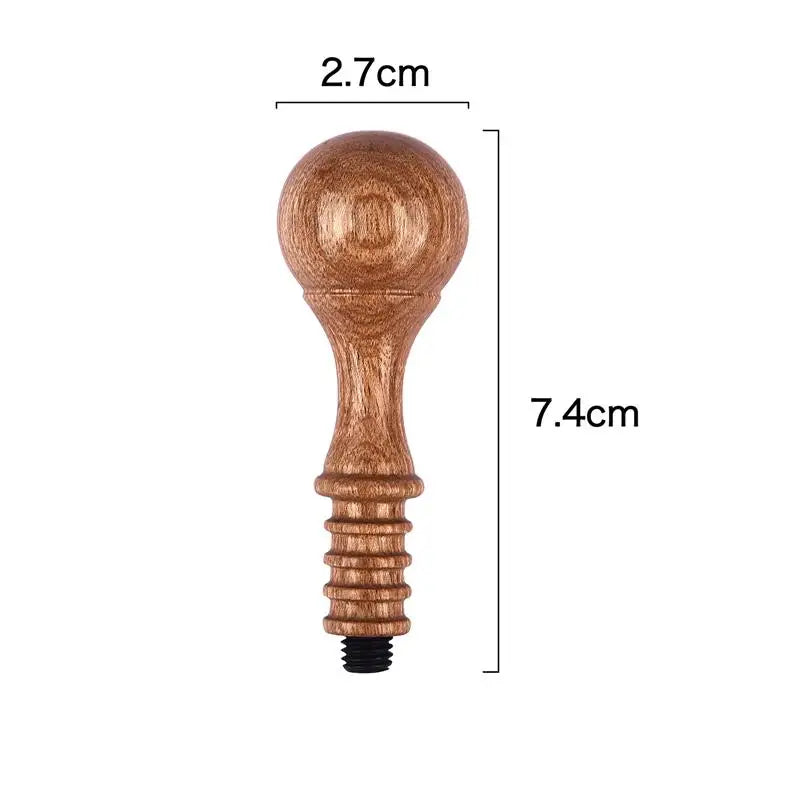 Ergonomische Griffe aus Birnenholz für Stempel und Wachssiegel