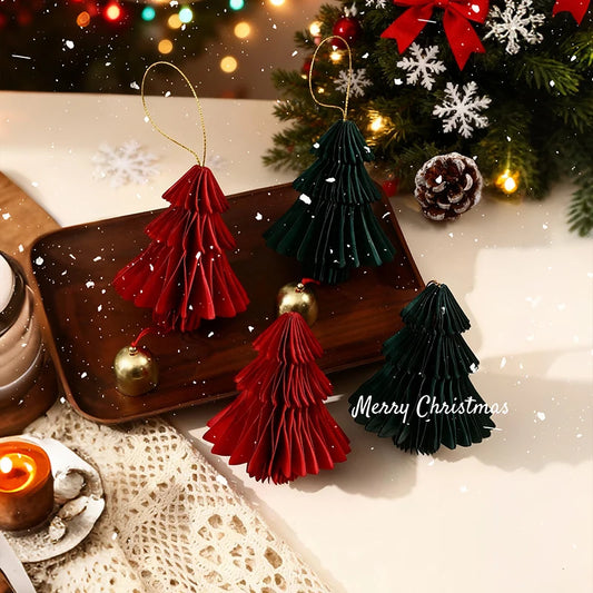 Gehäkelter Weihnachtsbaum Anhänger aus Textil für festliche Deko