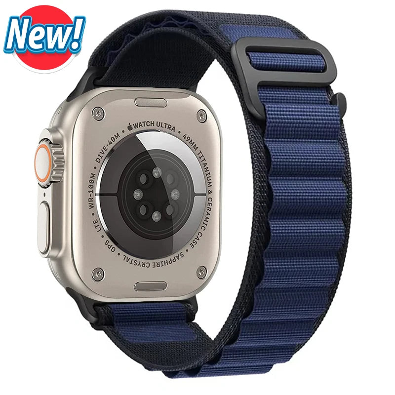 Vielseitiges Nylon Armband für Apple Watch Ultra und Series Modelle