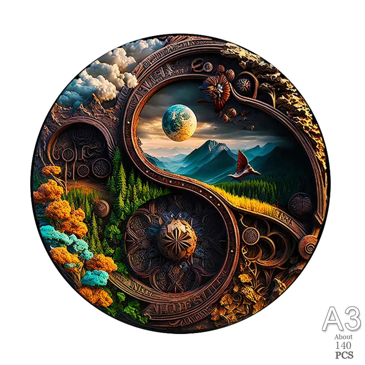 3D Holzpuzzle Tier Tiger und Hund für Kinder und Erwachsene