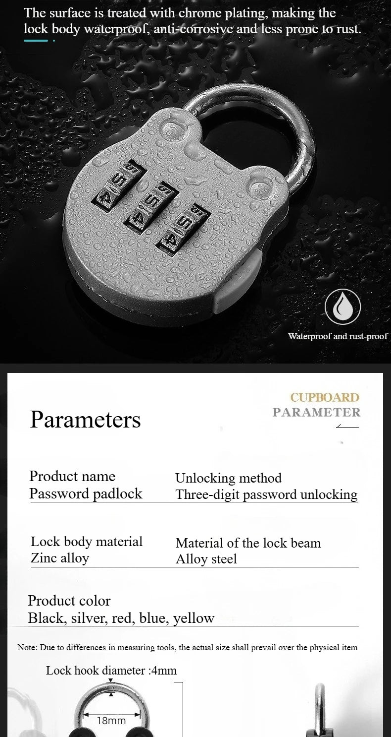 Sicheres Gepäck Ziffernnummer Codeschloss mit Digitaler Kombination