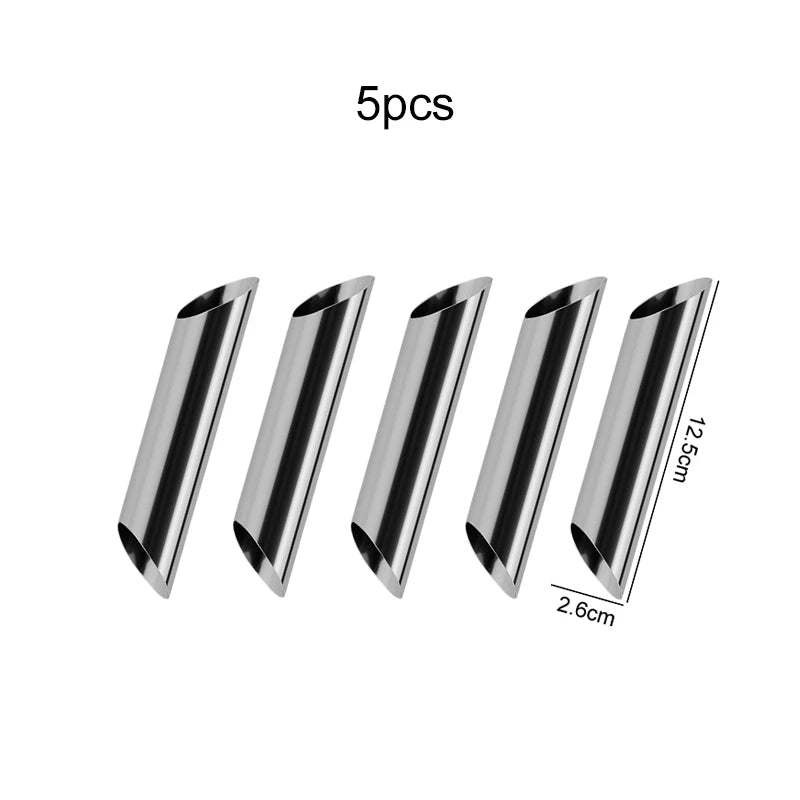 Edelstahl Cannoli Rohre Set für einfaches Gebäckbacken