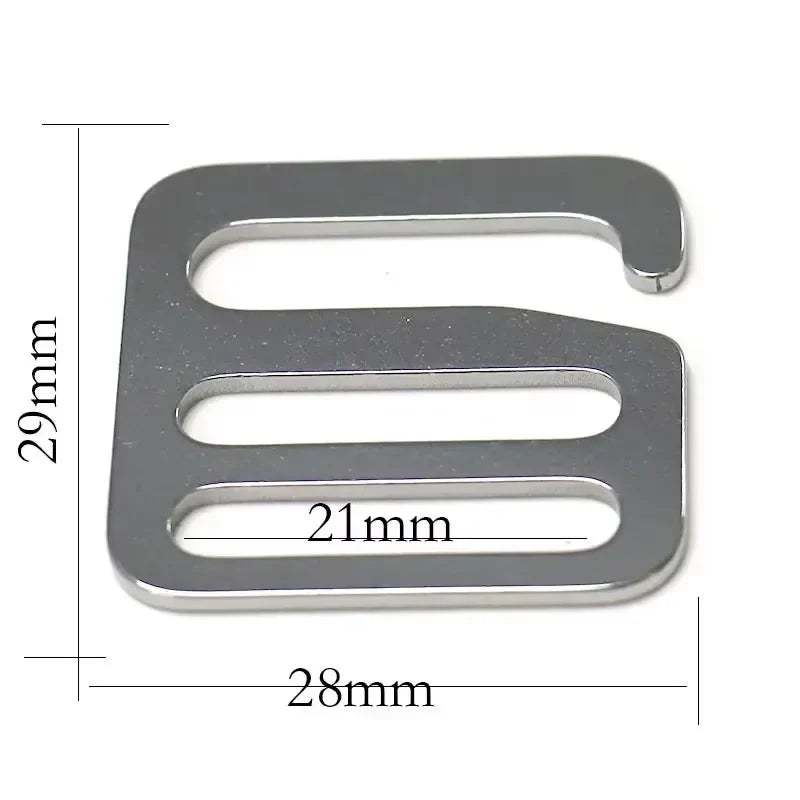 Edelstahl G Haken Schnallen 4/10 Stk. für Hundehalsband, Tasche, Gurtband