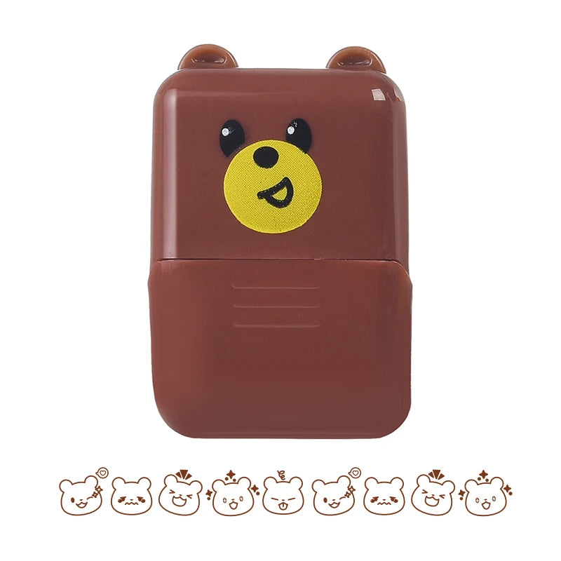 Kreativer Rollstempel mit niedlichen Tiermotiven für DIY Dekoration