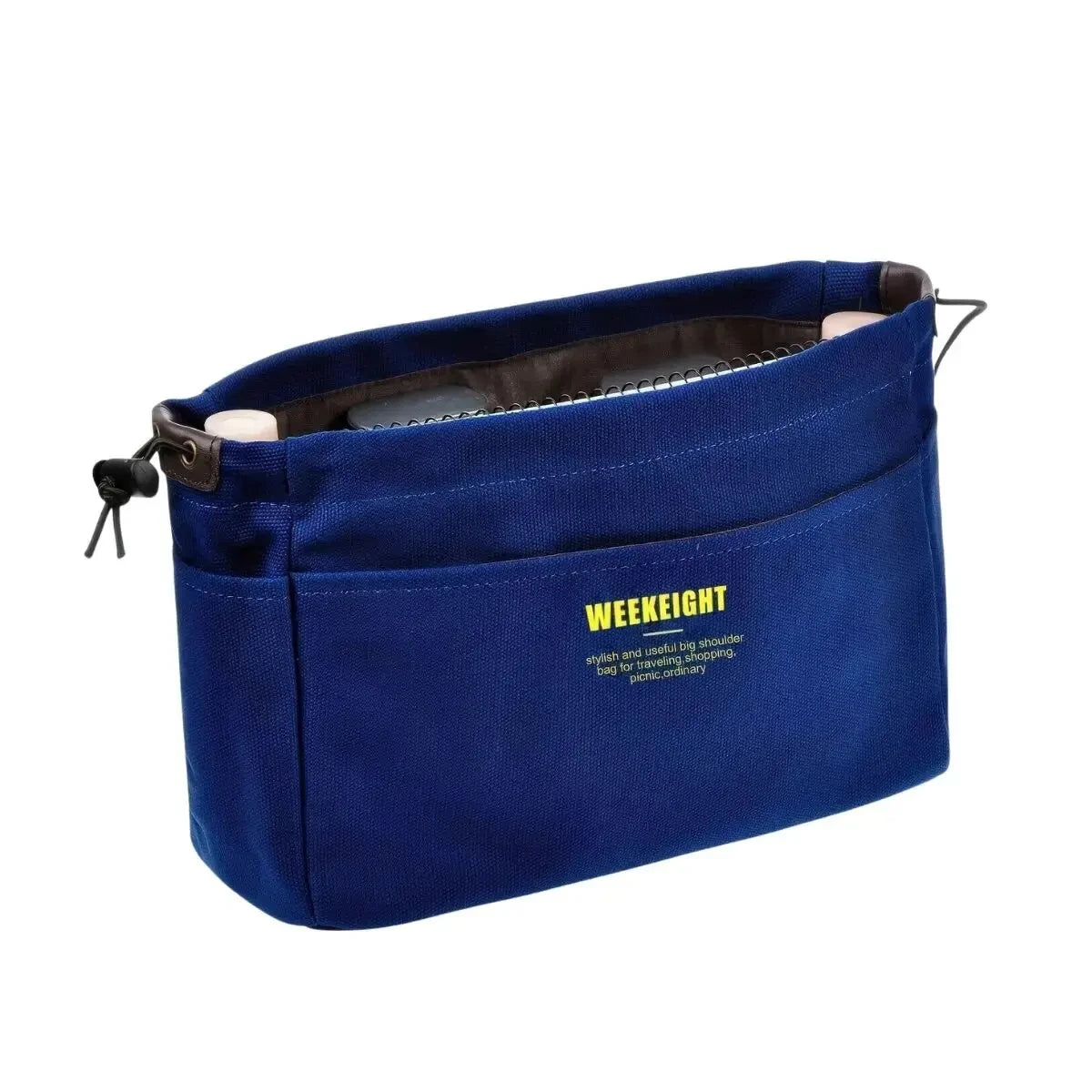 Leichte Segeltuch Aufbewahrungstasche mit Kordelzug und mehreren Taschen