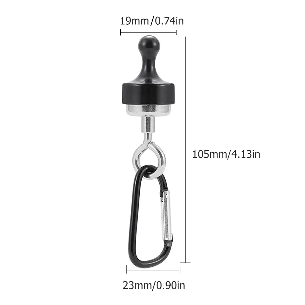 15er Set starke Magnet Haken mit 360° Karabiner – flexibel - robust fürs Outdoor