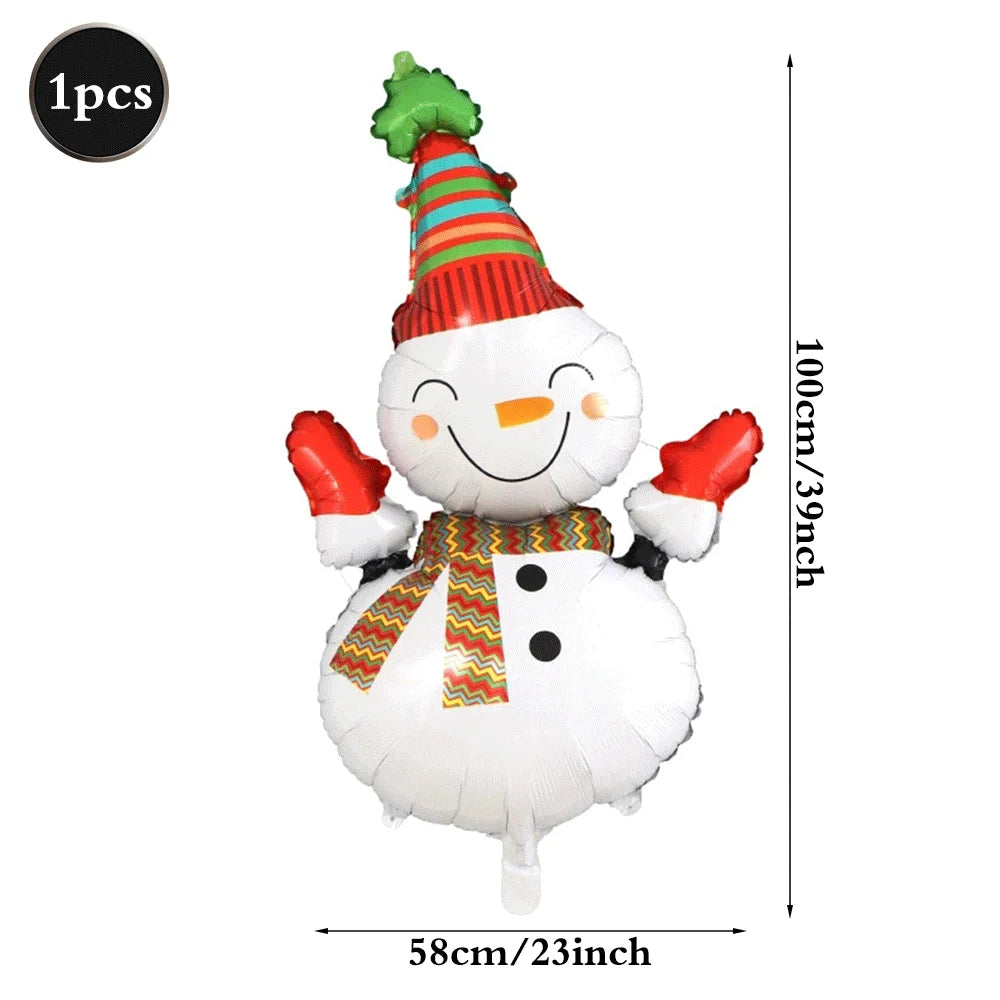 Festliche Weihnachts Folienballons Santa Rentier Schneemann für Partys