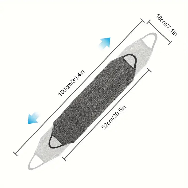 Sanftes Doppelseitiges Körperpeeling mit Nylon Netz Gurt