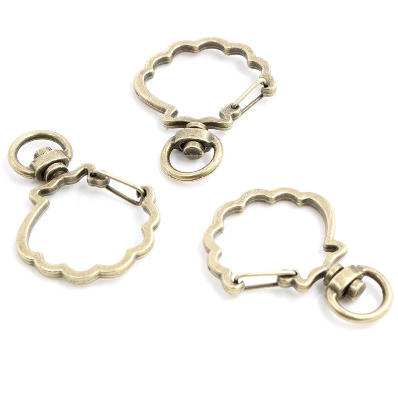 Herz Karabinerhaken Set für Schlüsselanhänger und DIY Projekte