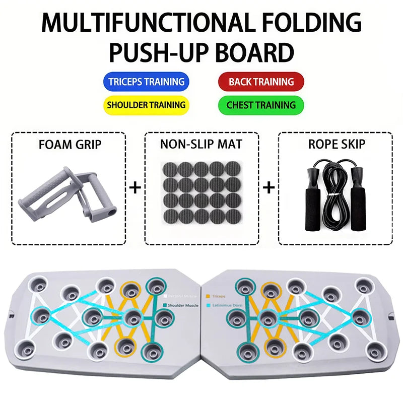 Tragbares multifunktionales Push-up-Board Set für Ganzkörpertraining