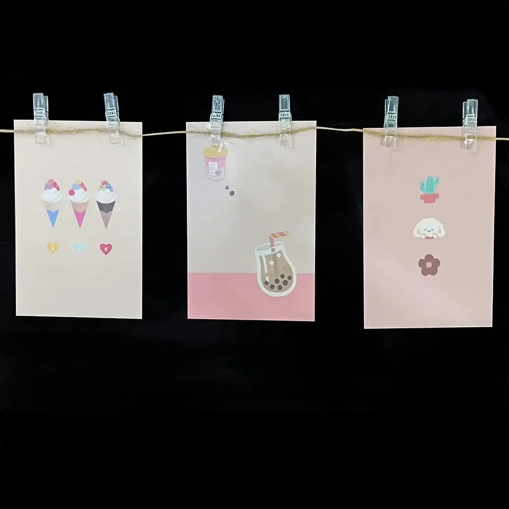 Transparente Mini Foto Clips 50/100 St. für DIY Deko Hochzeit Party