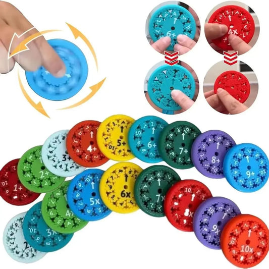Mathematik Fidget Spinner Set mit 9 Teilen für spielerisches Lernen