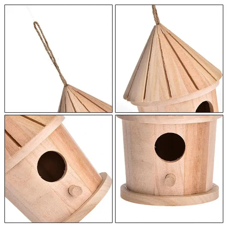 Baumwoll Vogelhaus Futterspender DIY zum Aufhängen Outdoor Gartendeko