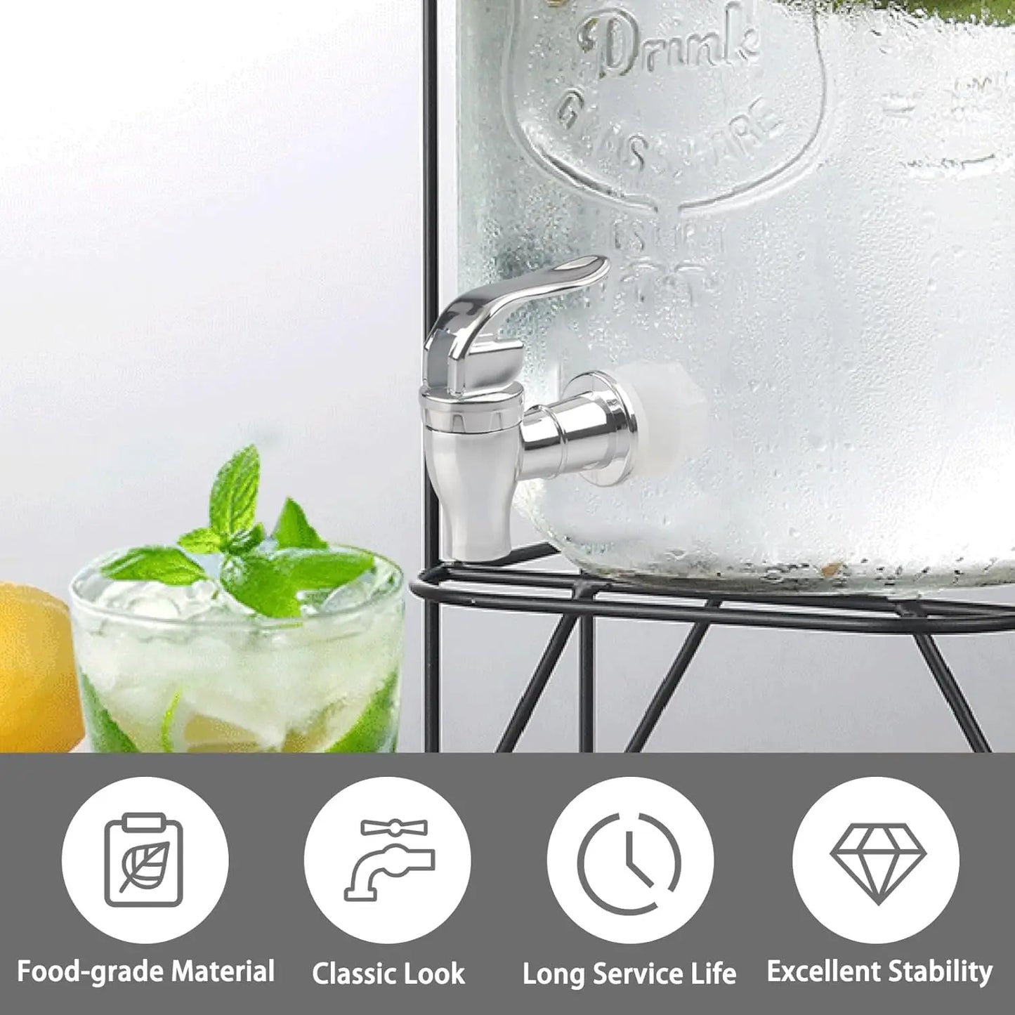 Lebensmittelqualität Kunststoff Getränke Wasserhahn Saftspender Bar