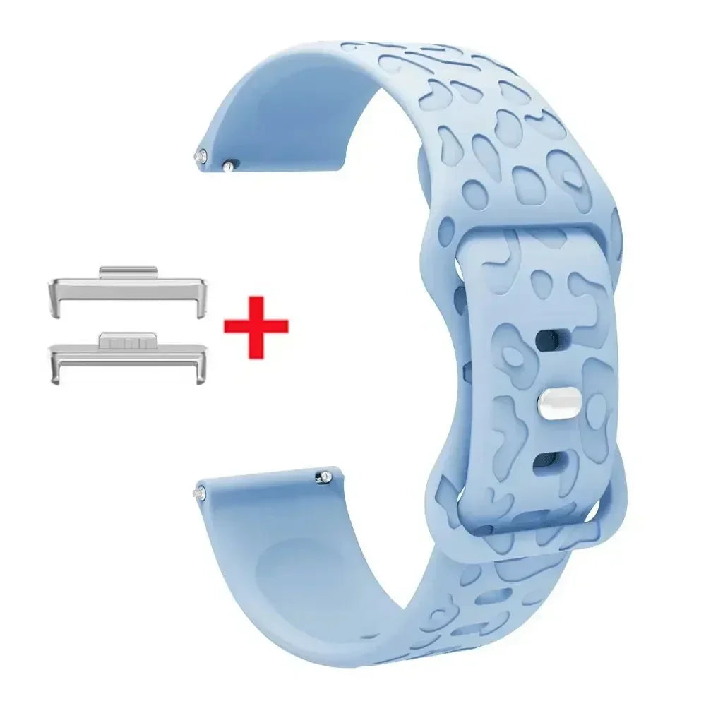 Leopard Print Silikonarmband – stylisch, flexibel - kompatibel mit Huawei Watch Fit 3/4