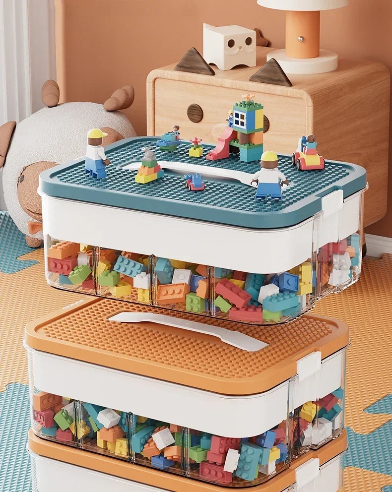 Kunststoff Aufbewahrungsbox für Spielzeug und Bausteine-Yabubest - Home & More