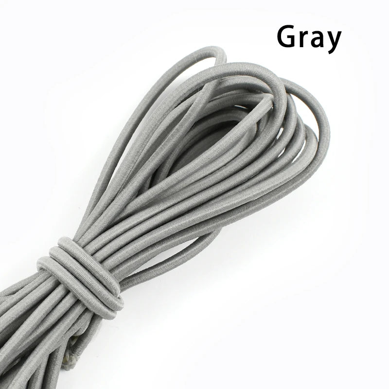 Flexibles 4mm Gummiband für DIY Kleidung, Haarbänder, Nähen