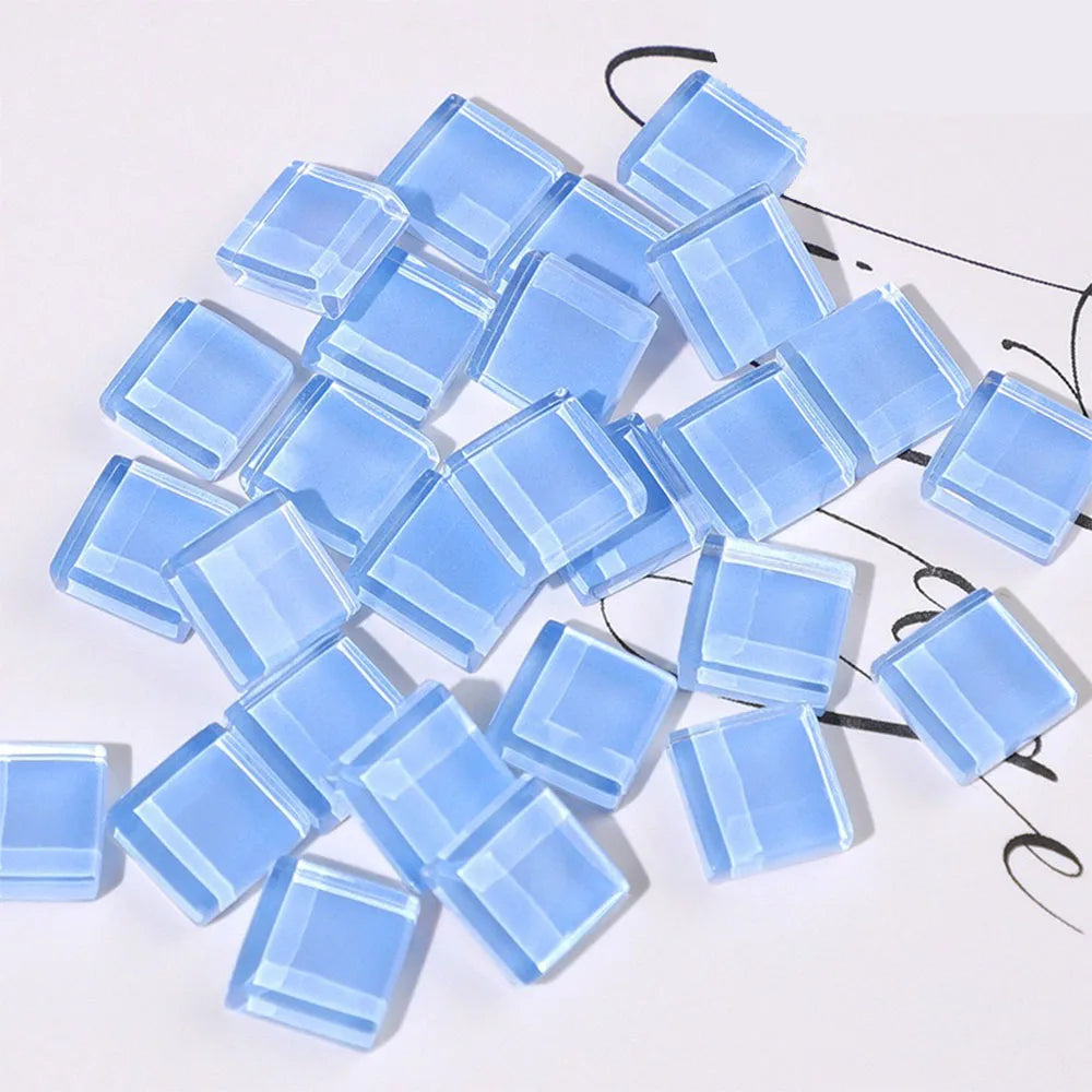 50 bunte Glas-Mosaikfliesen – 50 Stück für kreative DIY-Deko & Kunst