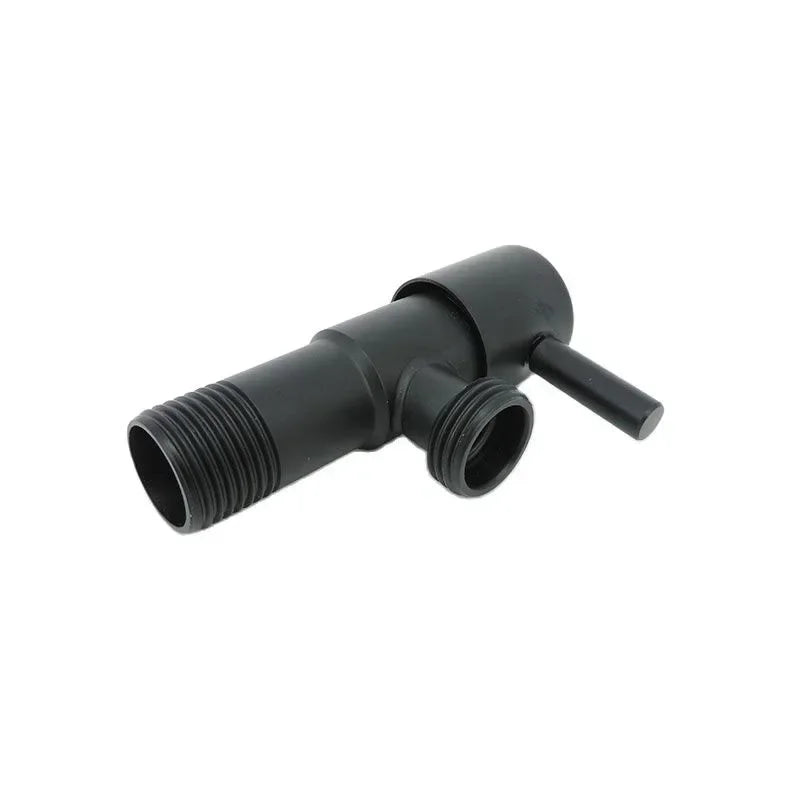 Schwarzes WC Dreieckventil aus 304 Edelstahl – langlebig - präzise 1/2 Zoll