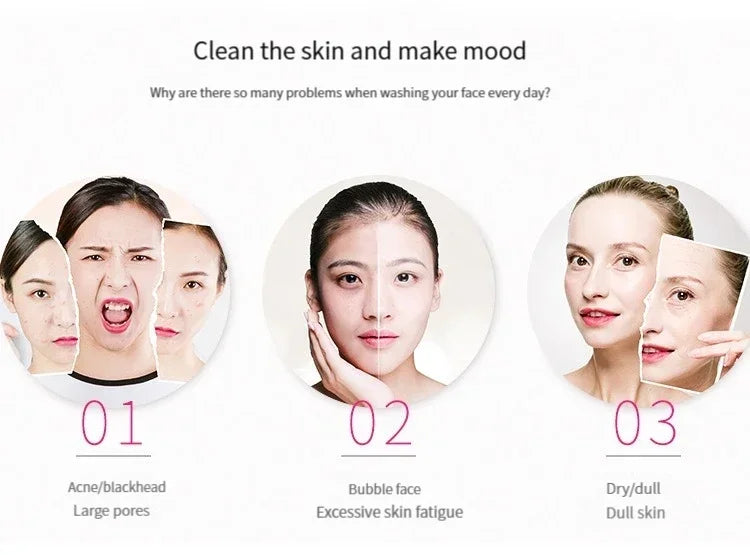 Silikon Gesichtsreinigungsbuerste zur sanften Reinigung und Hautpflege-Yabubest - Home & More