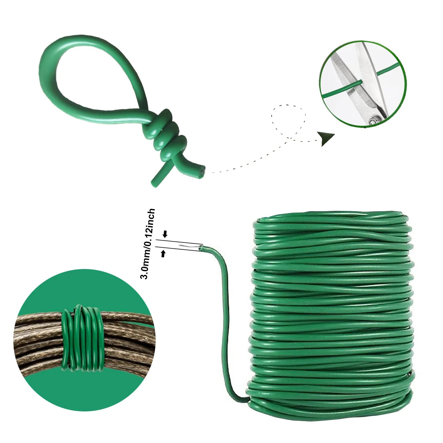 Rankhilfe Krawatten Eisen Drähte Garten Klettern Kabelbinder - Yabubest - Home & More