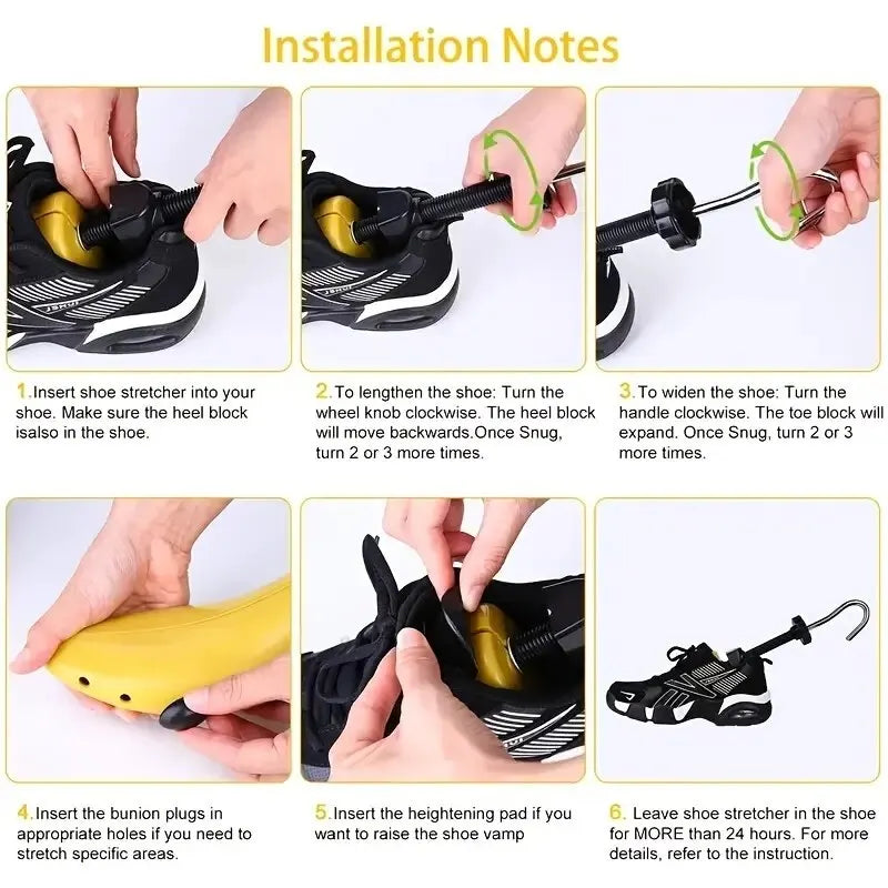 Verstellbarer Schuhspanner aus Kunststoff für Damen und Herren