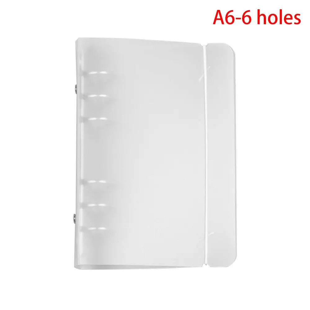 Matt durchscheinende PP Notizbuch Huelle Ringordner A4 B5 A5 A6 A7
