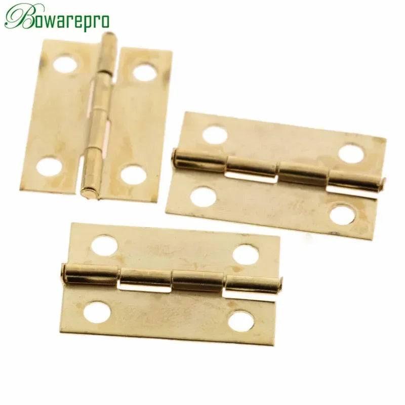 50er Set Antike Möbel-Schaniere Bronze für Holzboxen und Schränke