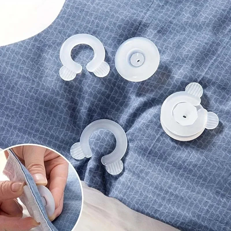 8er Set Anti-Rutsch Bettlaken Clips für sicheren Deckenhalt
