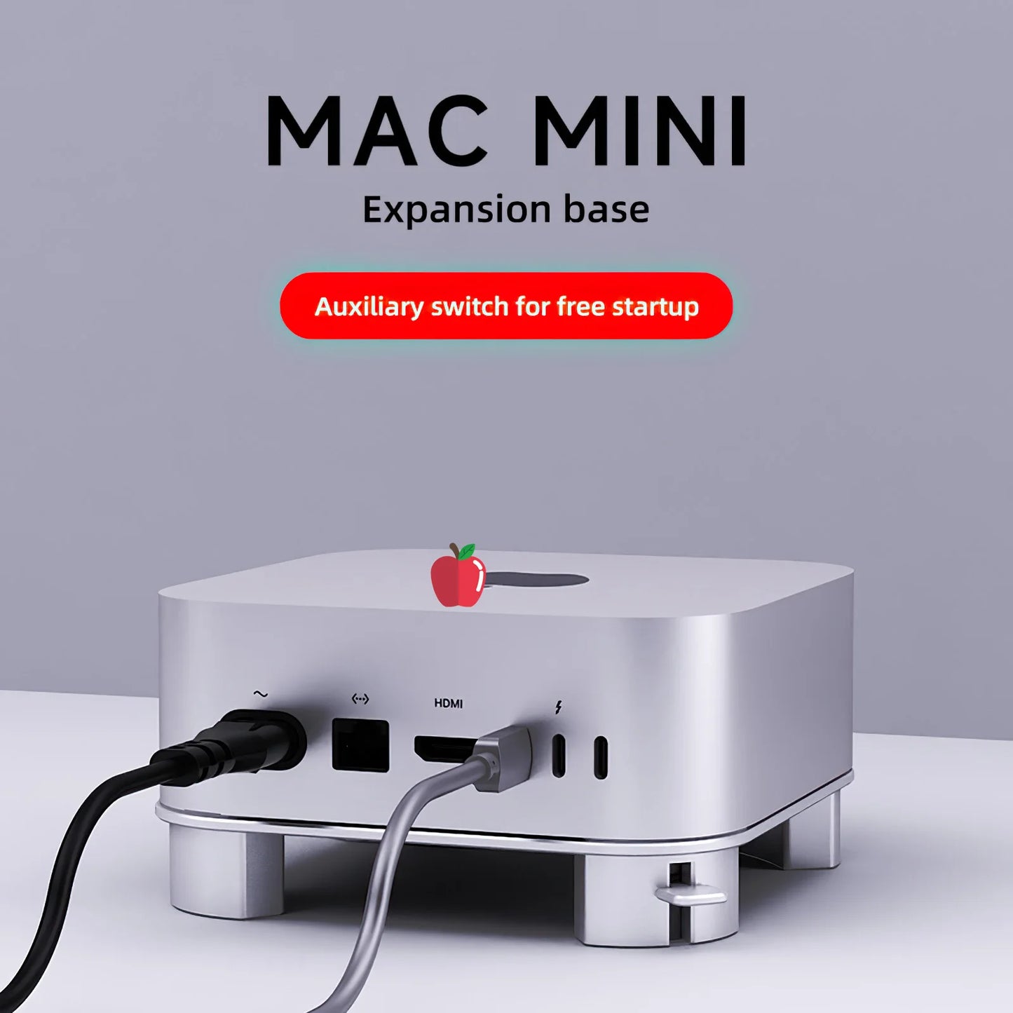 Aluminium Desktop-Ständer für Mac Mini M4 zur Wärmeableitung und Kühlung