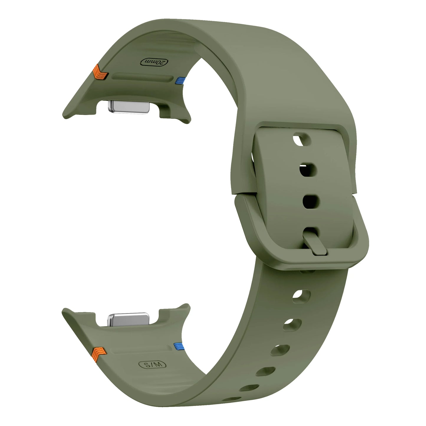 Atmungsaktives Silikon-Armband für Smartwatches 40/44 mm Komfort