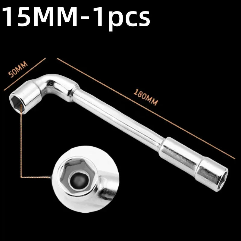 Robuster L-förmiger Hexagon Steckschlüssel 6-15mm – Kraftsparend - präzise