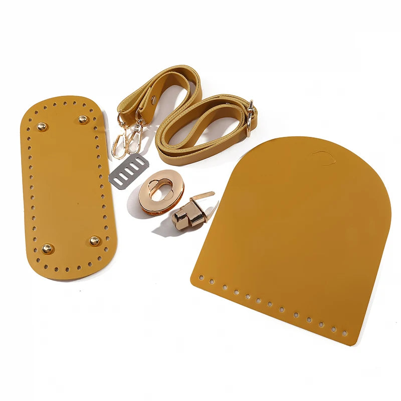 DIY Taschenzubehör: Lederboden Klappe Schulterriemen für Handtaschen