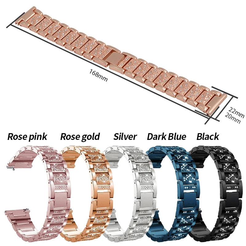 Ersatzarmband 20mm 22mm für Smartwatches – Silikon oder Edelstahl Varianten