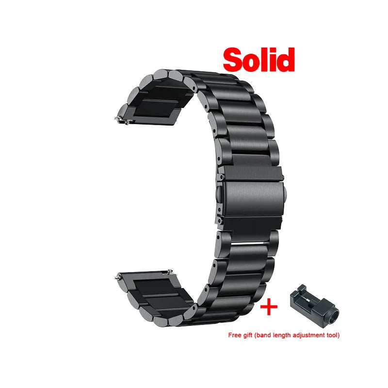 Edelstahl Uhrenarmband 20mm 22mm für Smartwatches & Classic Uhren Unisex
