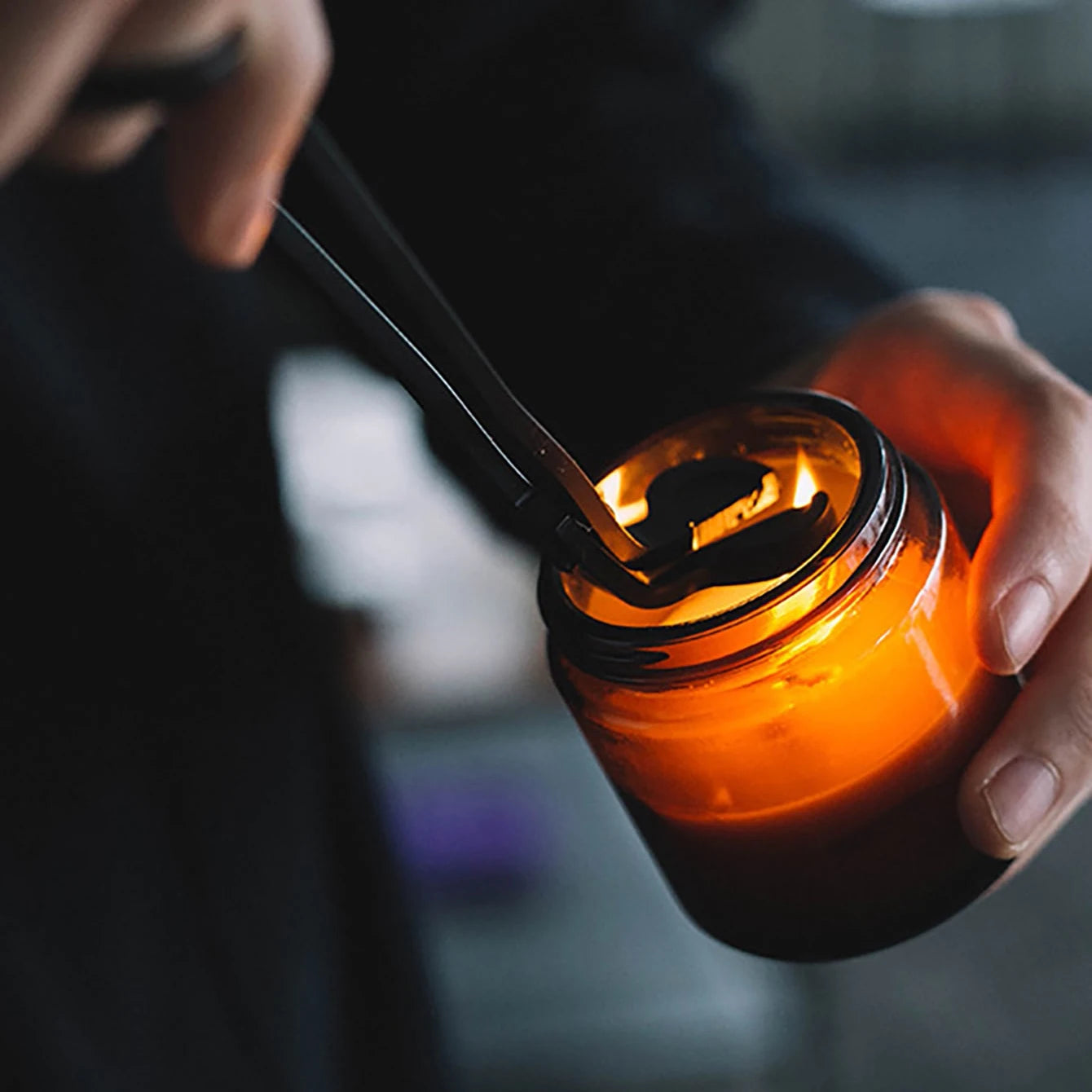 Kerzendochtschere aus Metall zum sicheren Kürzen von Dochten