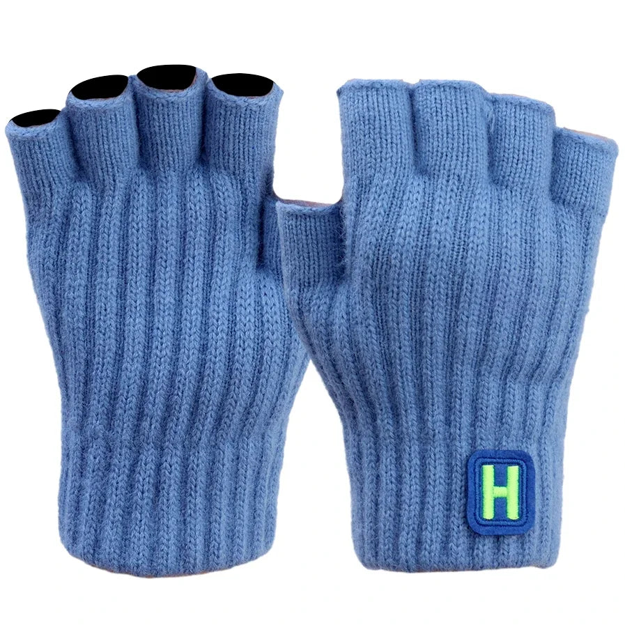 Gestrickte Thermo Halbfingerhandschuhe Für Damen Und Herren-Yabubestshop