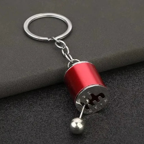 Robuster Edelstahl Schlüsselanhänger im Autoteile-Design – Perfektes Männergeschenk