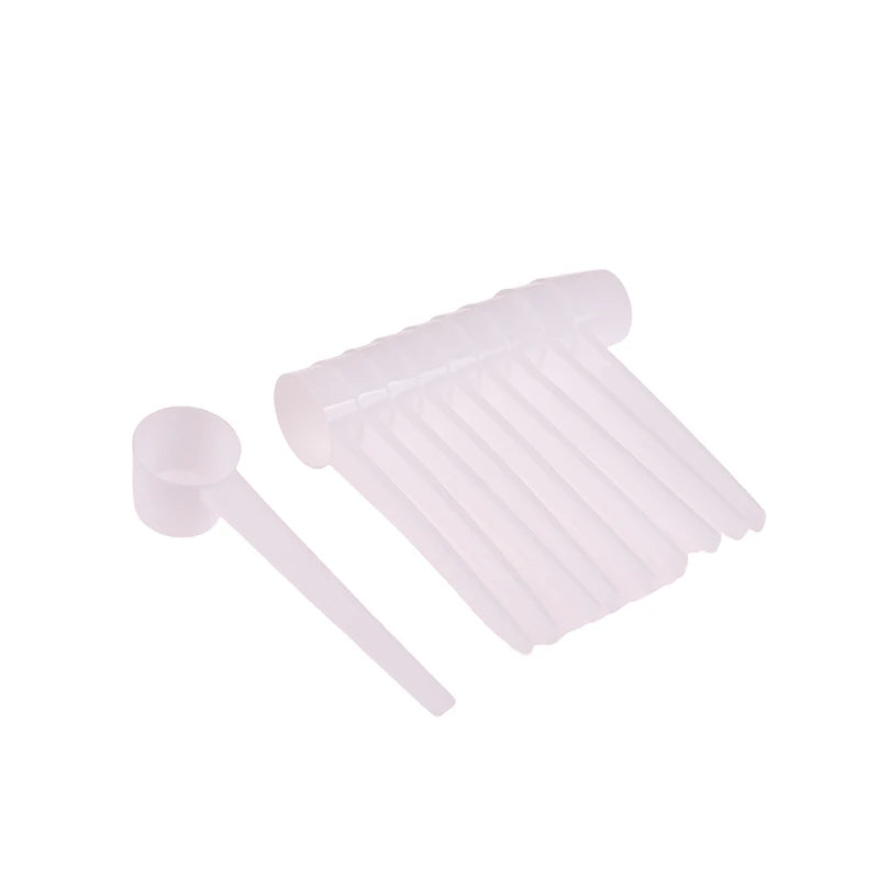 10er Set Kunststoff Messlöffel 5g für Kaffee Protein Milch Pulver