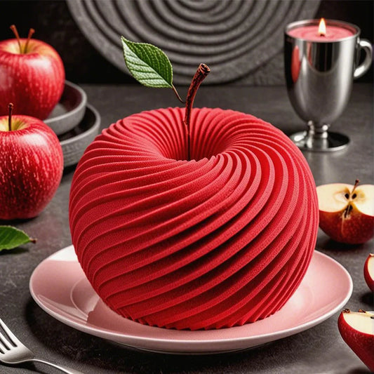 Flexibel - umweltfreundlich: Silikonform Spirale für Apfelmousse - Desserts
