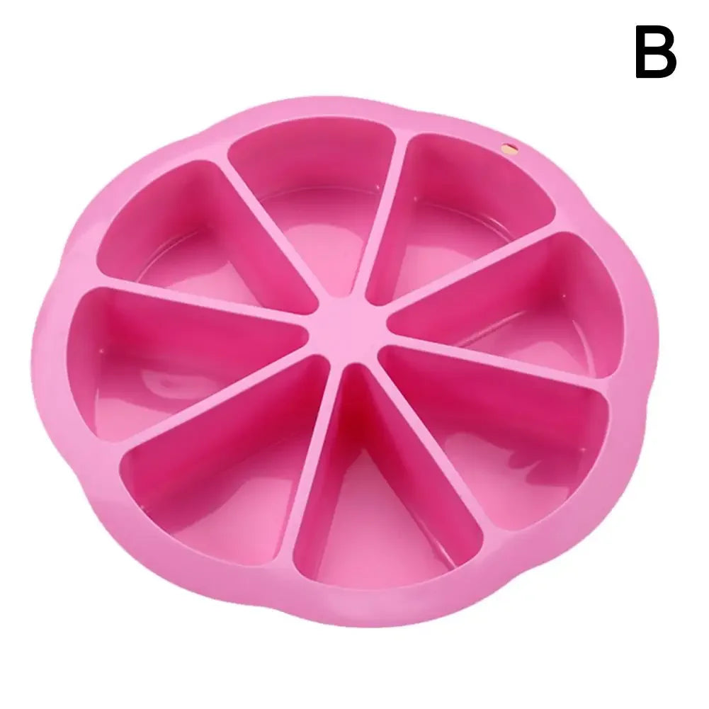 8 Loch Silikon Backform für Kuchen Gebäck und Pizza Portionen-Yabubest - Home & More