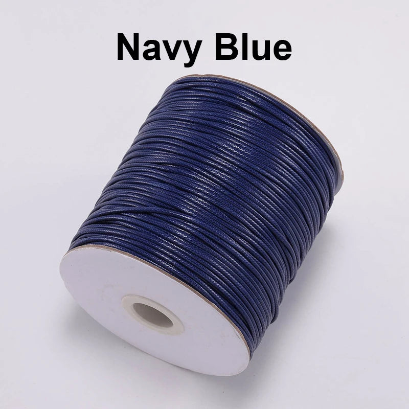 Vielseitige gewachste PU Leder Schnur für DIY Schmuck 20m
