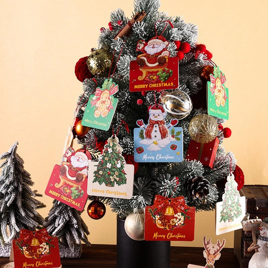 Festliche Faltkarten zum Frohen Weihnachtsfest und Neujahr